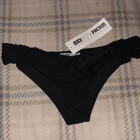 Beach Riot Bikini Bottom With Lace on Sides nwt - Picture 2 of 7